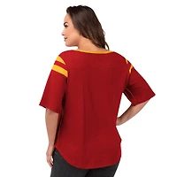 Women's G-III 4Her by Carl Banks Red Kansas City Chiefs Plus Linebacker T-Shirt