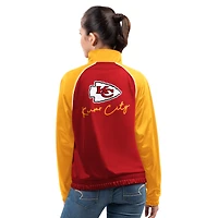 Veste de survêtement zippée G-III 4Her par Carl Banks pour femme, rouge, des Kansas City Chiefs Replay