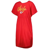Maillot de bain G-III 4Her par Carl Banks pour femmes, rouge, Kansas City Chiefs Versus Swim Cover-Up
