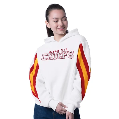 Sweat à capuche surdimensionné en sherpa Fresh Field blanc G-III 4Her pour femme par Carl Banks des Kansas City Chiefs