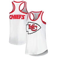 Débardeur blanc à dos nageur Tater G-III 4Her par Carl Banks pour femmes des Chiefs de Kansas City