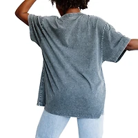 Women's Gameday Couture Gray Kansas City Chiefs On Point Oversized Slogan T-Shirt