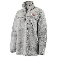 Veste à enfiler grise Kansas City Chiefs Sherpa pour femme