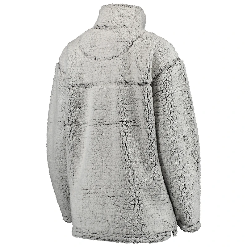 Veste à enfiler grise Kansas City Chiefs Sherpa pour femme