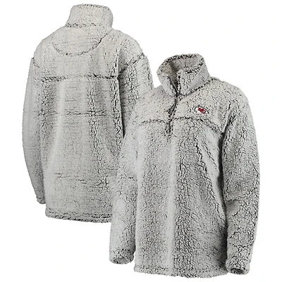 Veste à enfiler grise Kansas City Chiefs Sherpa pour femme
