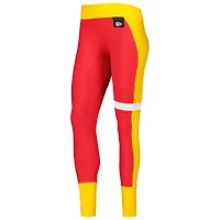 Women's KIYA TOMLIN Red/Gold Kansas City Chiefs Colorblock Tri-Blend Leggings