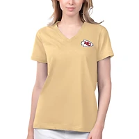T-shirt à col en V pour femmes, Margaritaville Gold