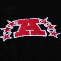 Women's Mitchell & Ness  Black Kansas City Chiefs Cropped Long Sleeve Rugby Polo