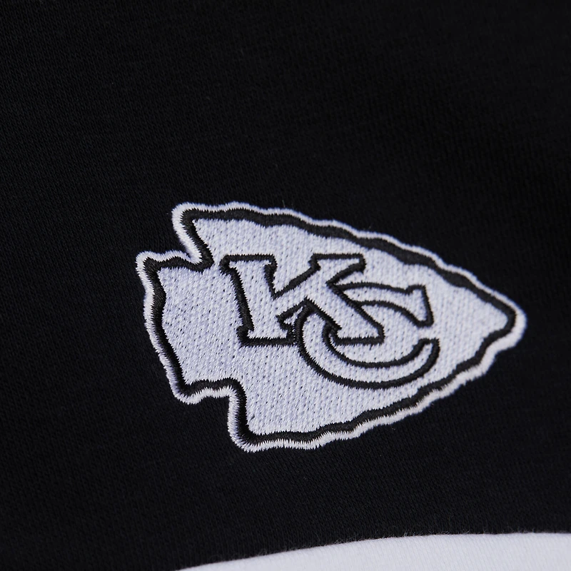 Women's Mitchell & Ness Black Kansas City Chiefs Quarter-Zip Jacket