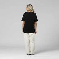 T-shirt noir Mitchell & Ness pour femme, motif petit ami dynamique de l'équipe des Kansas City Chiefs