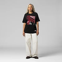 T-shirt noir Mitchell & Ness pour femme, motif petit ami dynamique de l'équipe des Kansas City Chiefs