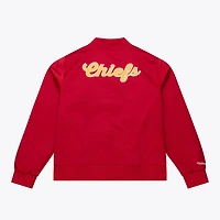 Women's Mitchell & Ness  Red Kansas City Chiefs Full-Snap Satin Jacket
