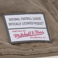Veste universitaire Mitchell & Ness beige Kansas City Chiefs pour femme, à boutons-pression.