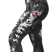 MSX by Michael Strahan Noir Kansas City Chiefs Aubrey Tie-Dye Legging pour femme