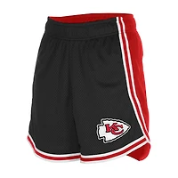 Women's New Era Black/Red Kansas City Chiefs Sport Classics Mesh Shorts