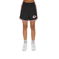 Women's New Era Black/Red Kansas City Chiefs Sport Classics Mesh Shorts