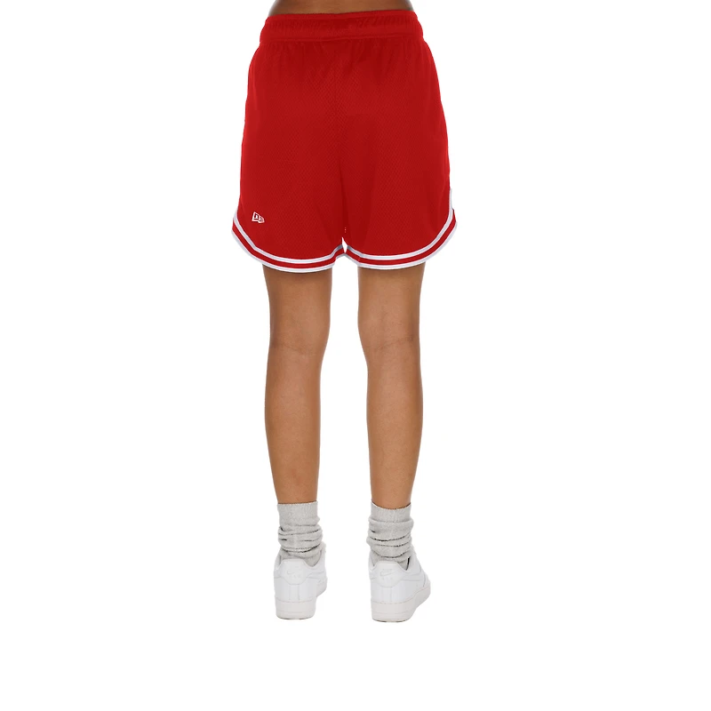 Women's New Era Black/Red Kansas City Chiefs Sport Classics Mesh Shorts