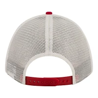 Casquette ajustable New Era crème/rouge Kansas City Chiefs Retro A-Frame 9FORTY pour femme