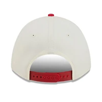 Casquette ajustable New Era 9FORTY crème/rouge Kansas City Chiefs pour femme