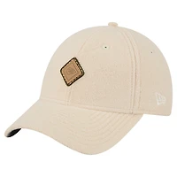 Women's New Era Cream Kansas City Chiefs Comfy 9FORTY Adjustable Hat