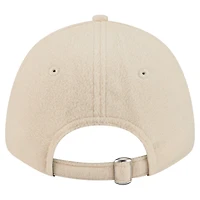 Women's New Era Cream Kansas City Chiefs Comfy 9FORTY Adjustable Hat