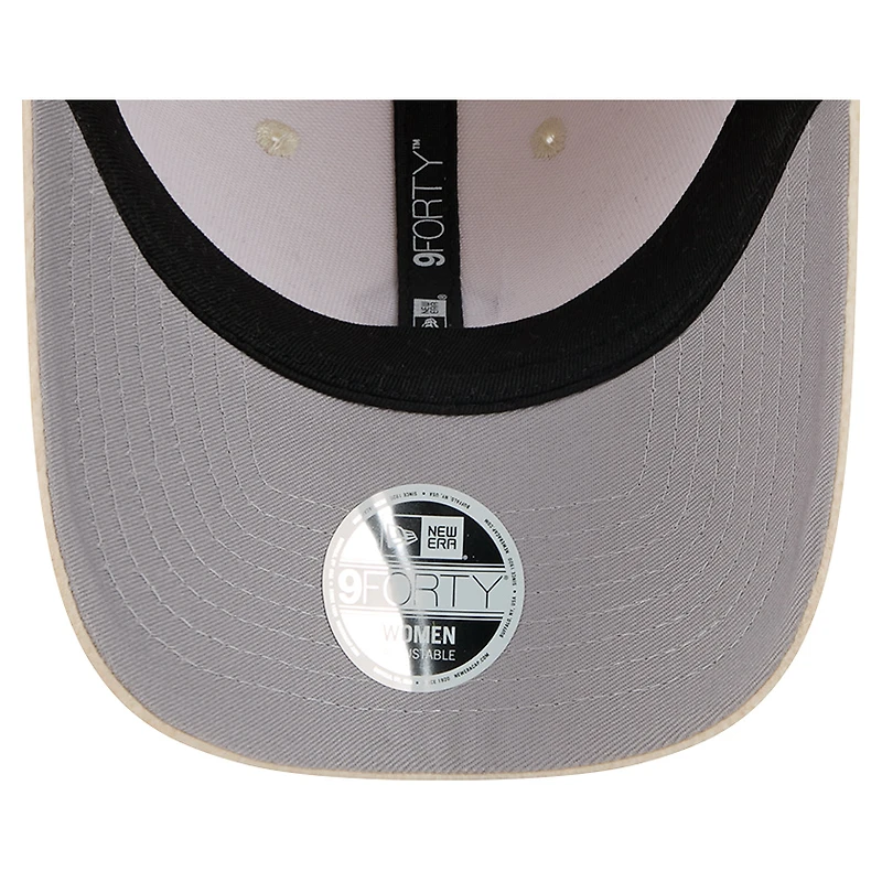 Women's New Era Cream Kansas City Chiefs Comfy 9FORTY Adjustable Hat