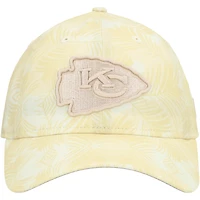 Casquette ajustable Frond 9TWENTY pour femme de couleur crème New Era Kansas City Chiefs