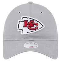Women's New Era Gray Kansas City Chiefs Main 9TWENTY Adjustable Hat