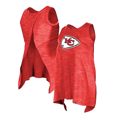 Débardeur actif à teinture spatiale grande taille New Era pour femmes des Kansas City Chiefs rouge