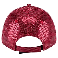 Casquette ajustable 9FORTY à sequins rouge des Kansas City Chiefs de New Era pour femme