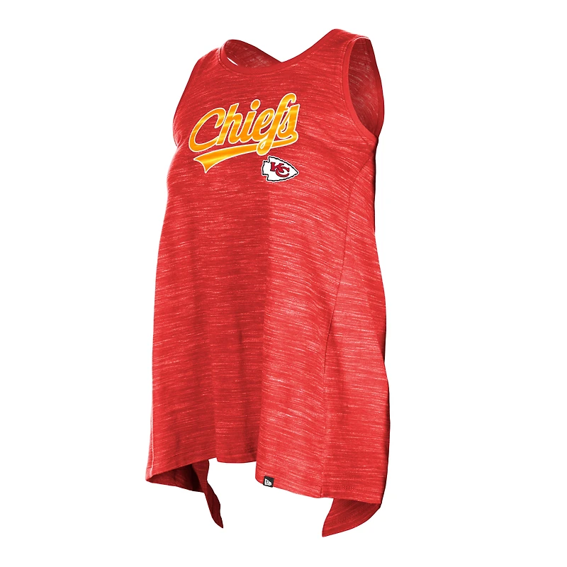 Women's New Era  Red Kansas City Chiefs Space Dye Active Tank Top