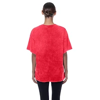 T-shirt oversize rétro Kansas City Chiefs rouge New Era pour femme