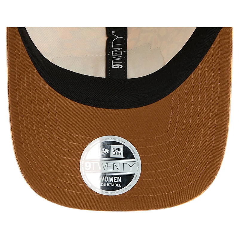 Women's New Era  Tan Kansas City Chiefs Floral 9TWENTY Adjustable Hat