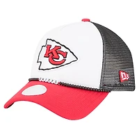 Women's New Era White/Red Kansas City Chiefs Friendship Bracelet 9FORTY Adjustable Hat