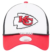 Women's New Era White/Red Kansas City Chiefs Friendship Bracelet 9FORTY Adjustable Hat