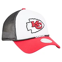 Women's New Era White/Red Kansas City Chiefs Friendship Bracelet 9FORTY Adjustable Hat