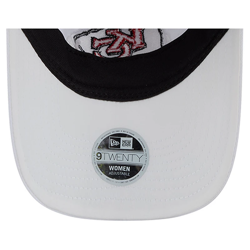 Casquette ajustable florale 9TWENTY blanche New Era pour femme des Kansas City Chiefs