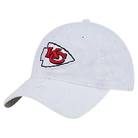 Women's New Era  White Kansas City Chiefs Floral 9TWENTY Adjustable Hat
