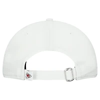 Women's New Era White Kansas City Chiefs Team Fan 9TWENTY Adjustable Hat