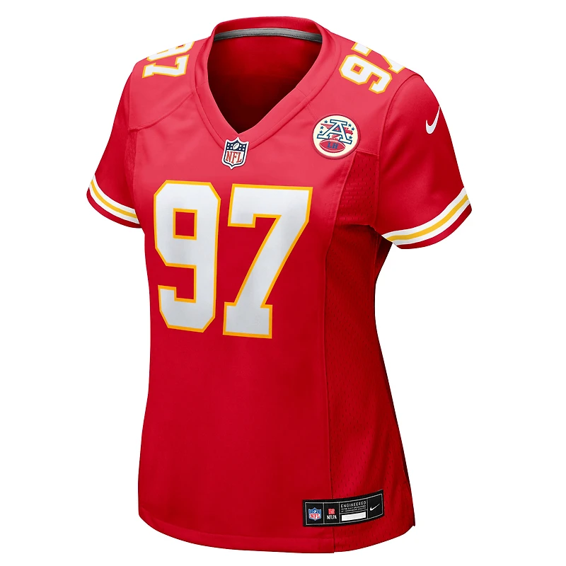 Maillot Nike Ashton Gillotte rouge pour femme des Kansas City Chiefs
