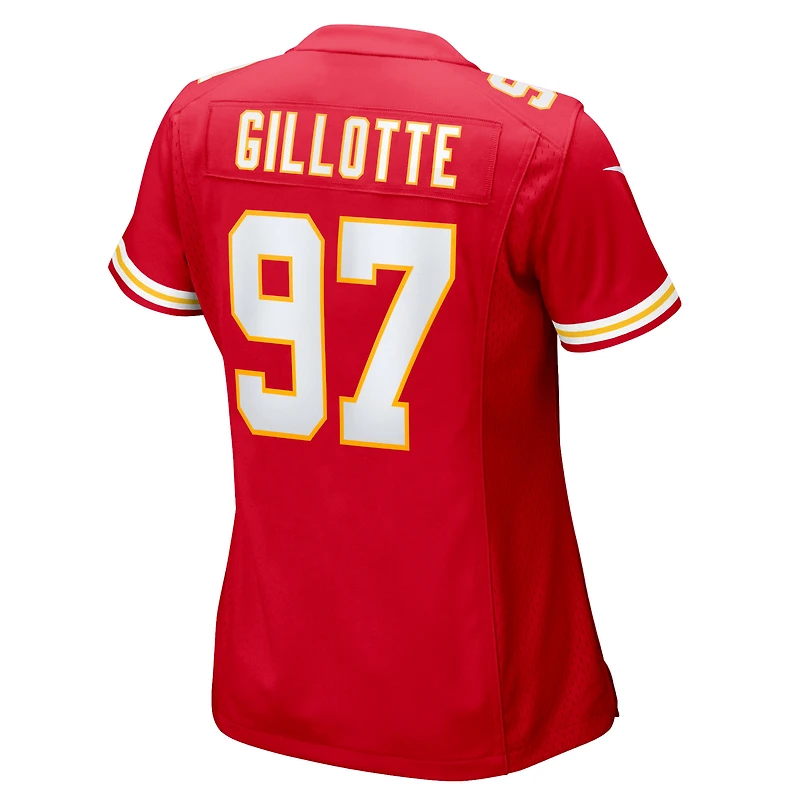 Women's Nike Ashton Gillotte  Red Kansas City Chiefs Team Game Jersey