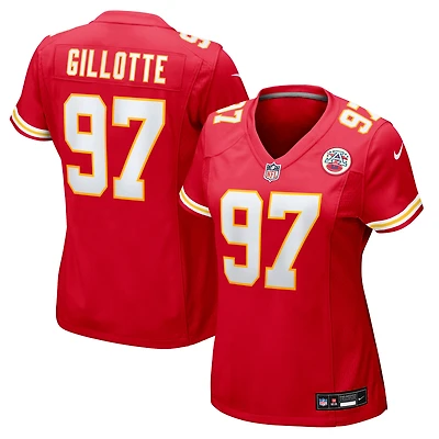 Maillot Nike Ashton Gillotte rouge pour femme des Kansas City Chiefs