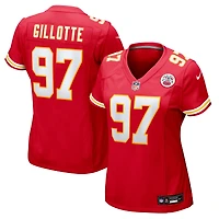 Maillot Nike Ashton Gillotte rouge pour femme des Kansas City Chiefs