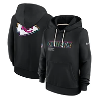Women's Nike Black Kansas City Chiefs 2025 NFL Crucial Catch Sideline Standard Issue Dri-FIT Hoodie