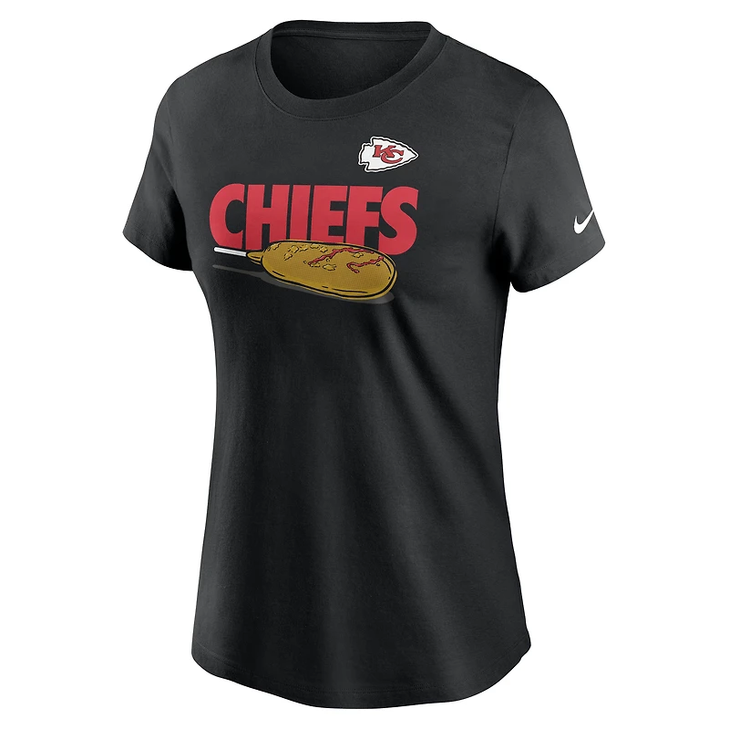T-shirt Nike noir pour femme Kansas City Chiefs Hometown Local Pack