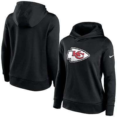 Women's Nike Black Kansas City Chiefs Lightweight Performance Hooded Top