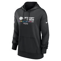 Sweat à capuche Nike noir Kansas City Chiefs 2022 NFL Crucial Catch Therma Performance pour femme