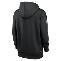 Sweat à capuche Nike noir Kansas City Chiefs 2022 NFL Crucial Catch Therma Performance pour femme