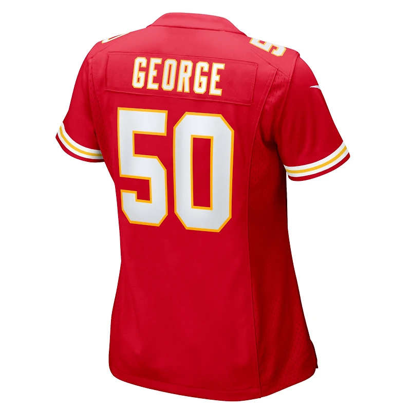 Women's Nike Brandon George  Red Kansas City Chiefs Team Game Jersey