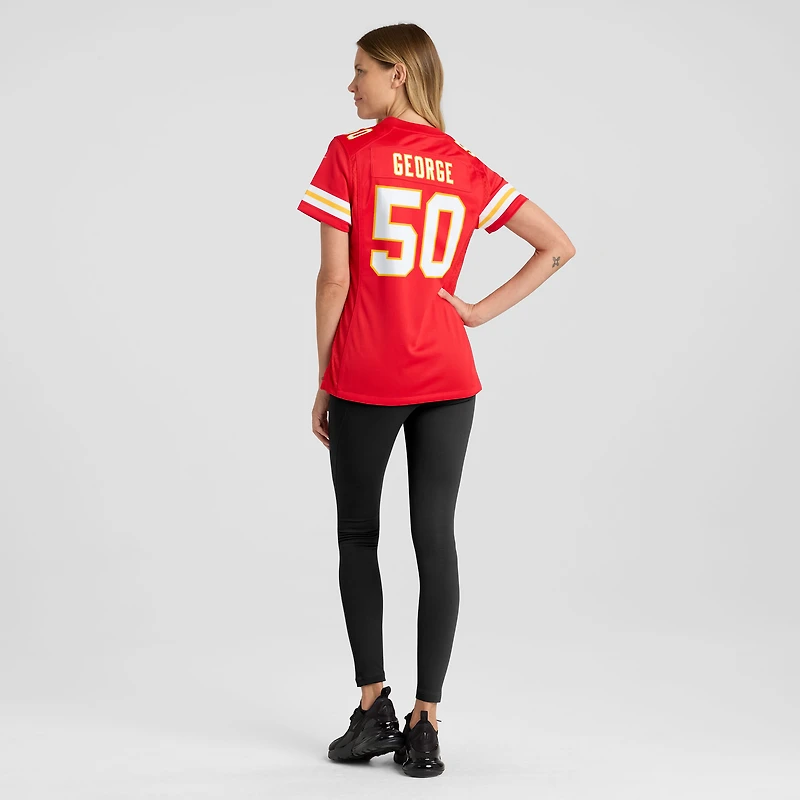 Women's Nike Brandon George  Red Kansas City Chiefs Team Game Jersey
